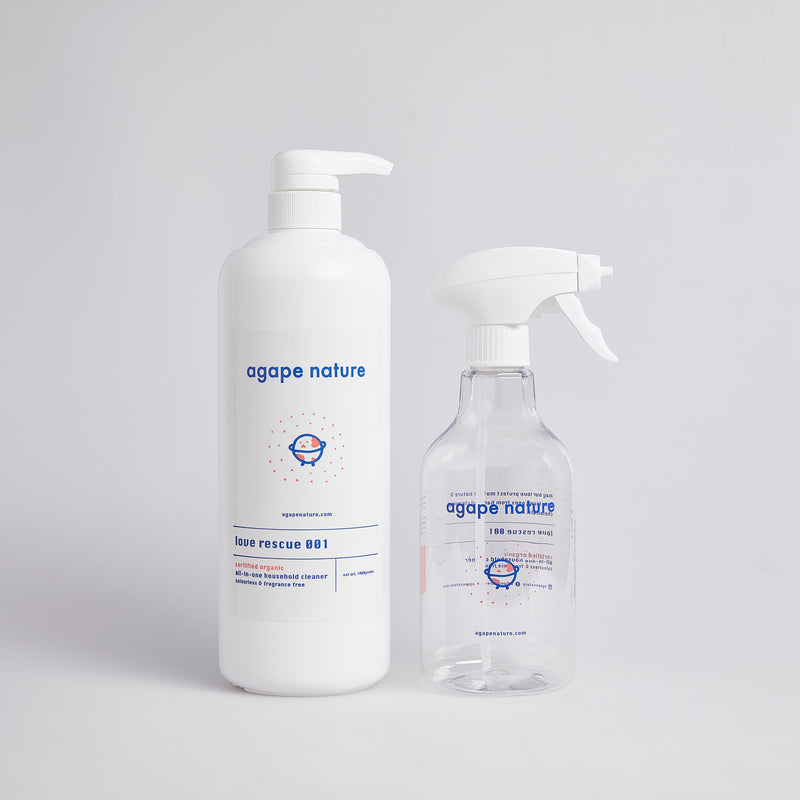 Love Rescue 001 certified organic multi-purpose (1kg) + 1 empty spray bottle