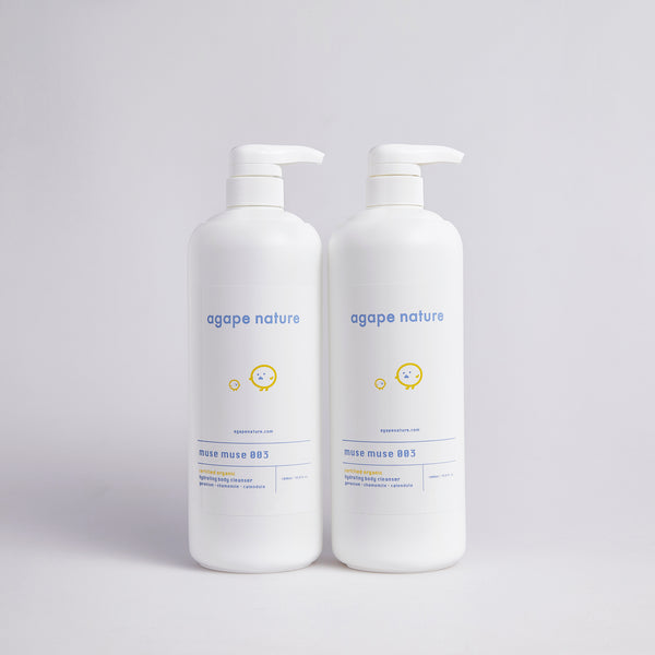 2 x Muse Muse 003 certified organic hydrating body cleanser (1000ml)